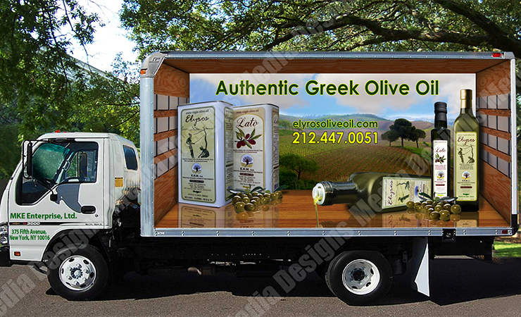 Truck Advertisement Graphic Sample