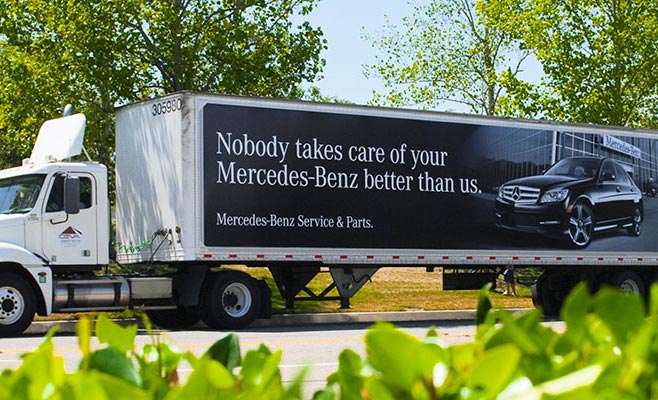 Truck Advertisement Graphic Sample