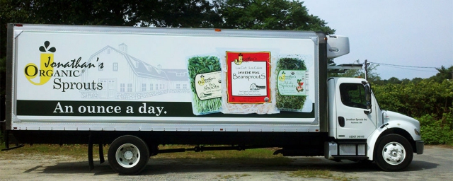 Jonathan's Organic Sprouts - Farm Produce Ad